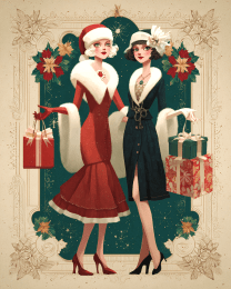 Mid-Century Modern X-mas Shoppers