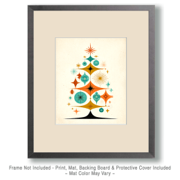 Mid-Century Modern X-mas Tree Art