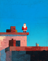 Santa Clause on Roof