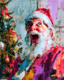 Surprised Santa Clause