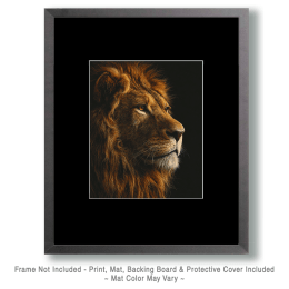African Lion Portrait Art