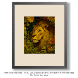 Nouveau African Lion Portrait Art