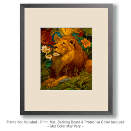 Nouveau African Lion Art