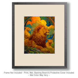 Luministic African Lion Art