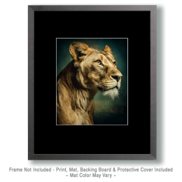 African Lionesse Portrait Art