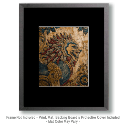 Wat Suwannaram Style African Lion Art