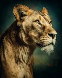 African Lionesse Portrait
