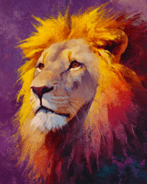 Impressionist African Lionesse Portrait