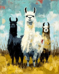 Three Alpacas