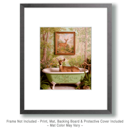 Fawn in Bathtub Art