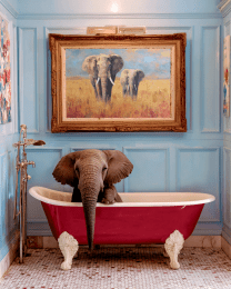 Elephant in Bathtub