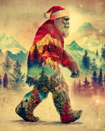 Bigfoot Santa Claus Mountain Walk