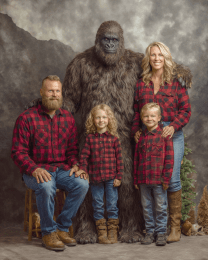 Family Photo with Bigfoot