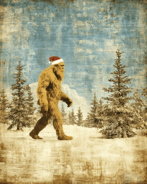 Vintage Bigfoot Santa Claus