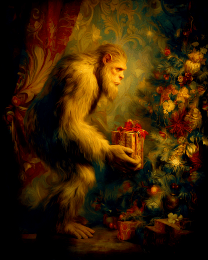Bigfoot Santa Claus Gift