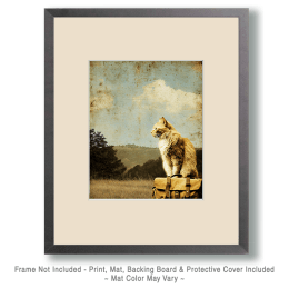 Waiting Cat Art