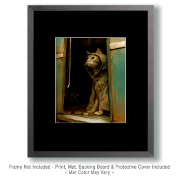 Moving On Cat Art