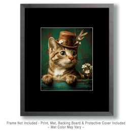 Veronica - Cats in Hats Art