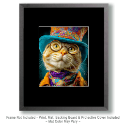 The Crazy Professor - Cats in Hats Art