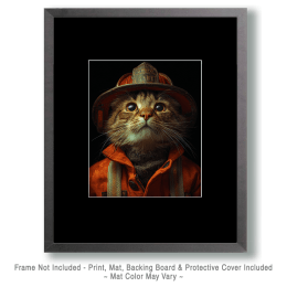 Fireman Tim - Cats in Hats Art