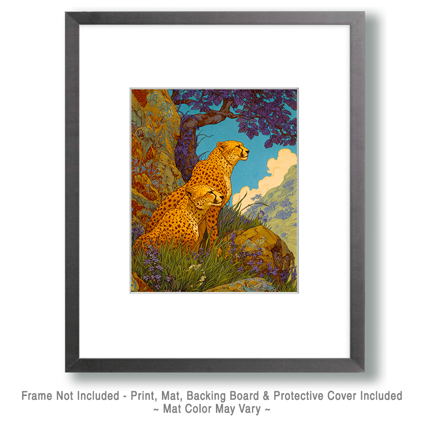 Luministic Cheetah Pair Art