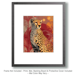 Stylized Cheetah Art