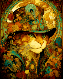 Nouveau Ned - Cats in Hats