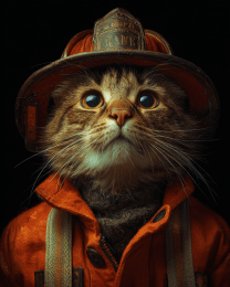 Fireman Tim - Cats in Hats