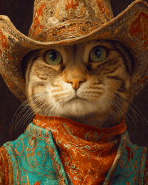 Cowboy Dude - Cats in Hats