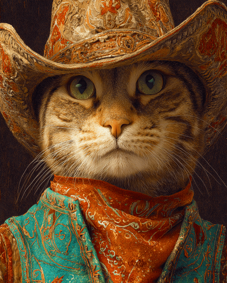 Cowboy Dude - Cats in Hats