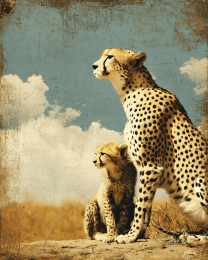 Cheetah& Cub
