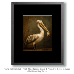 Pelican with Fish Art