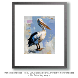 Lone Pelican Art