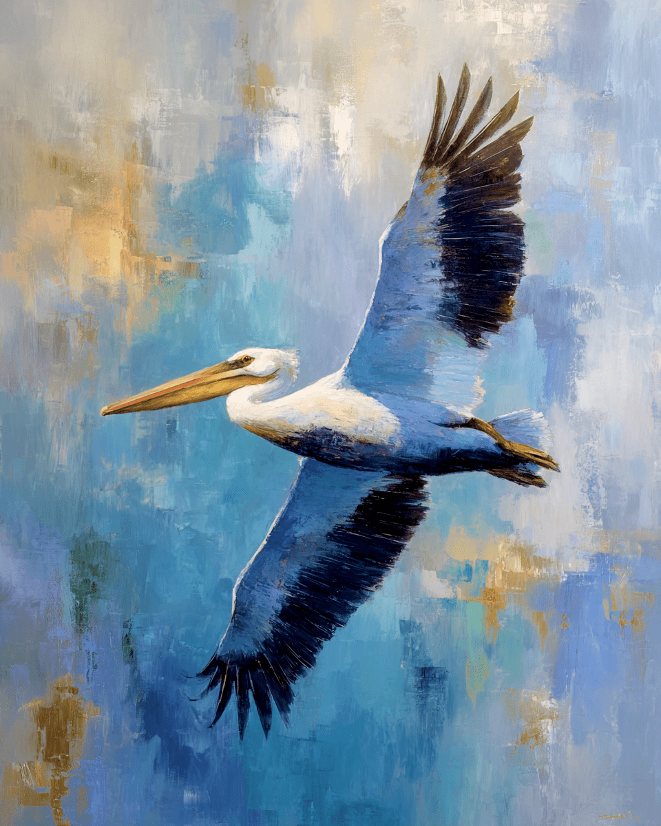 Pelican Flying