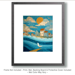 Folk Art Fishing Village Art