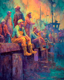A Gaggle of Fisherman
