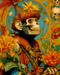 DiA-DE-MUERTOS - Monkey Skull