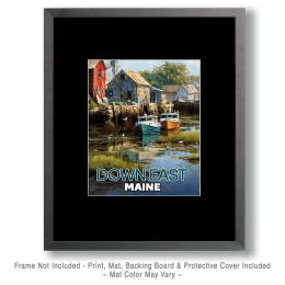 Down East Maine Boats at Low Tide Art