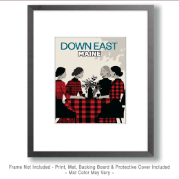 Down East Maine Plaid Attire Art