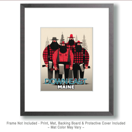 Down East Maine Lumberjacks Art