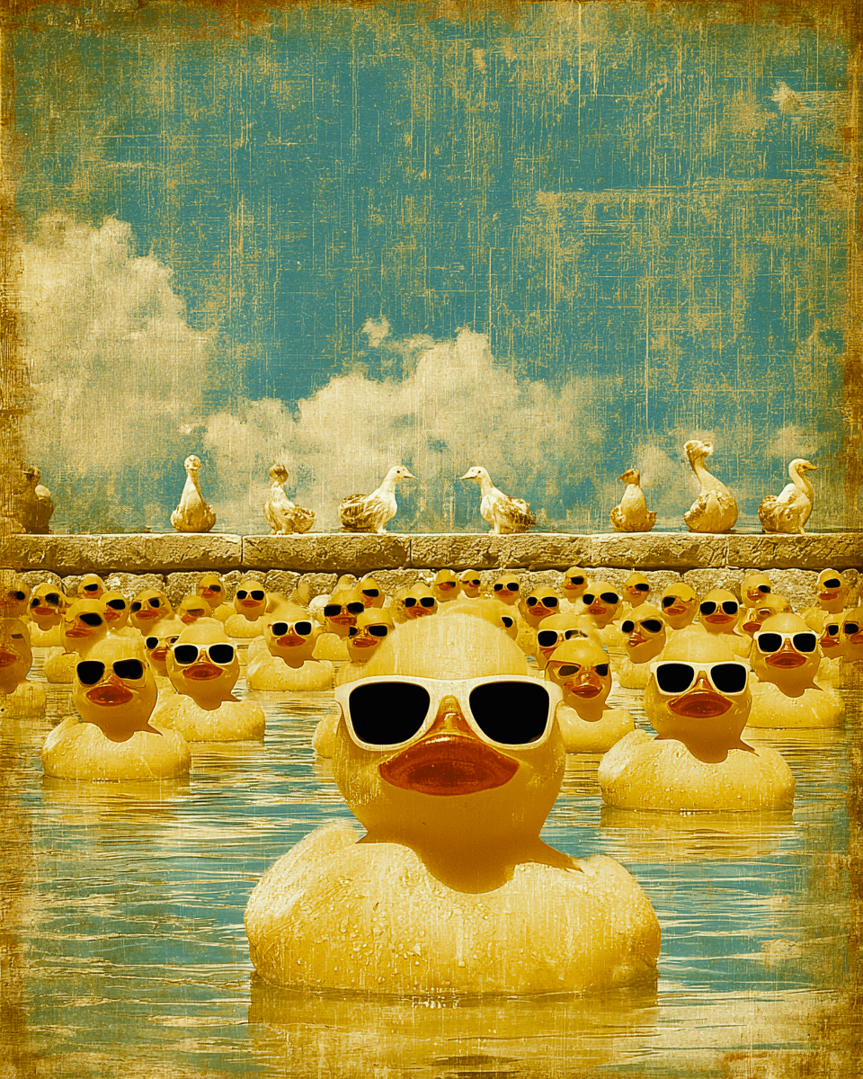 Cool Rubber Ducks with Sunglasses