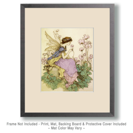 Fairy with Enjoying Flower Art