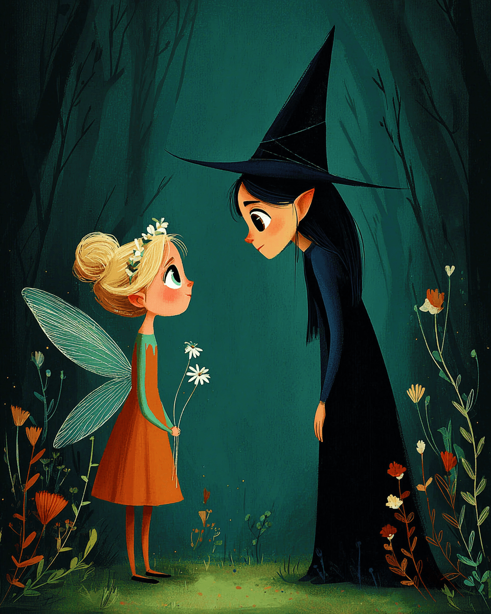 Fairy with Flowers for Witch