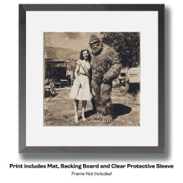 Beauty and the Bigfoot art print
