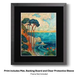 Art Nouveau Laguna art print