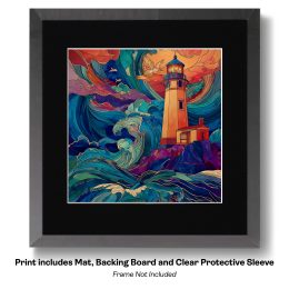 Art Nouveau Lighthouse art print