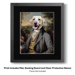 Sir Tucker, the Golden Labrador Retriever art print
