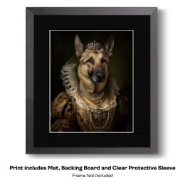 German Shepherd Viscountess art print