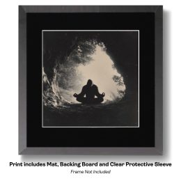 Bigfoot in Lotus Yoga Position art print
