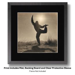Bigfoot in Advanced Yoga Pose art print